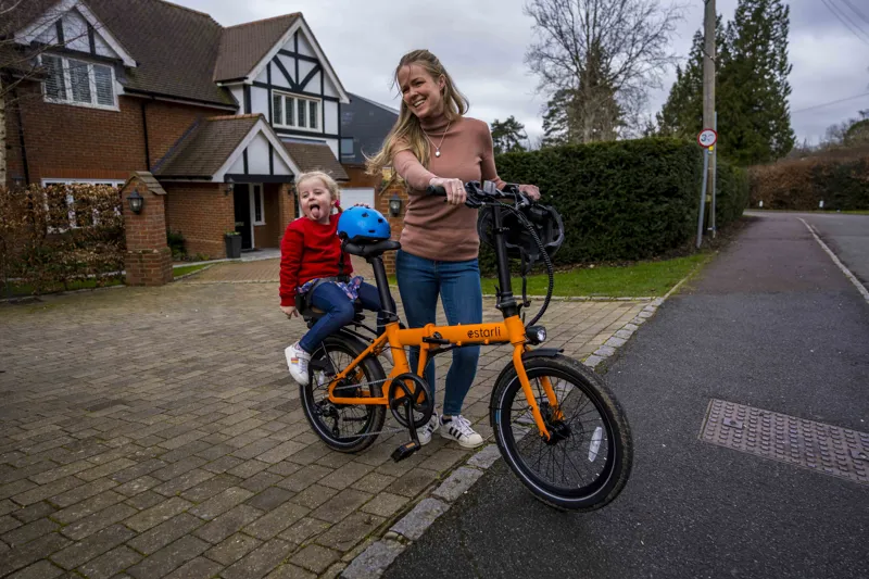 Estarli E20 Pro Electric Folding Bike Orange-7